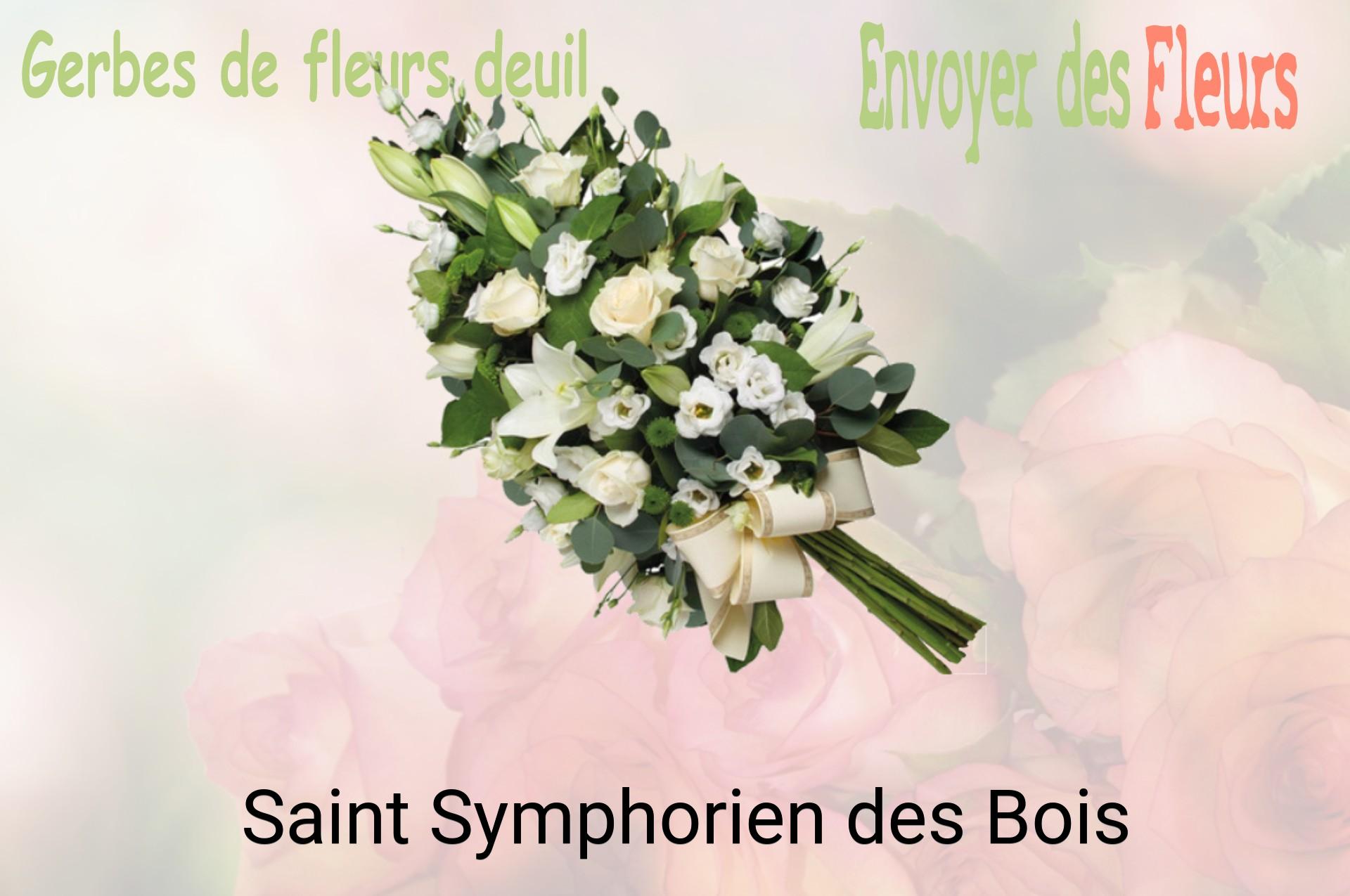 Gerbe de fleurs de deuil livrée à Saint-Symphorien-des-Bois